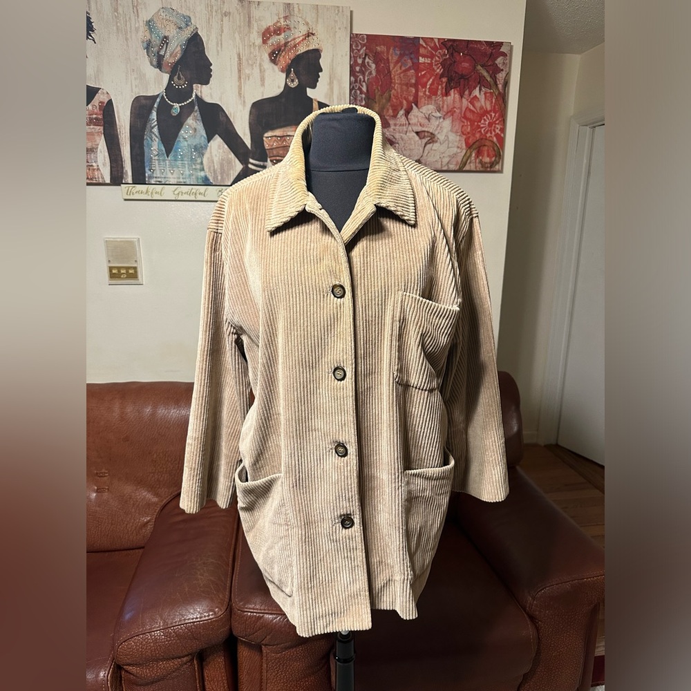 IN EXCELLENT CONDITION VINTAGE TALBOT WOMEN’S CORDUROY TANK COLOR JACKET